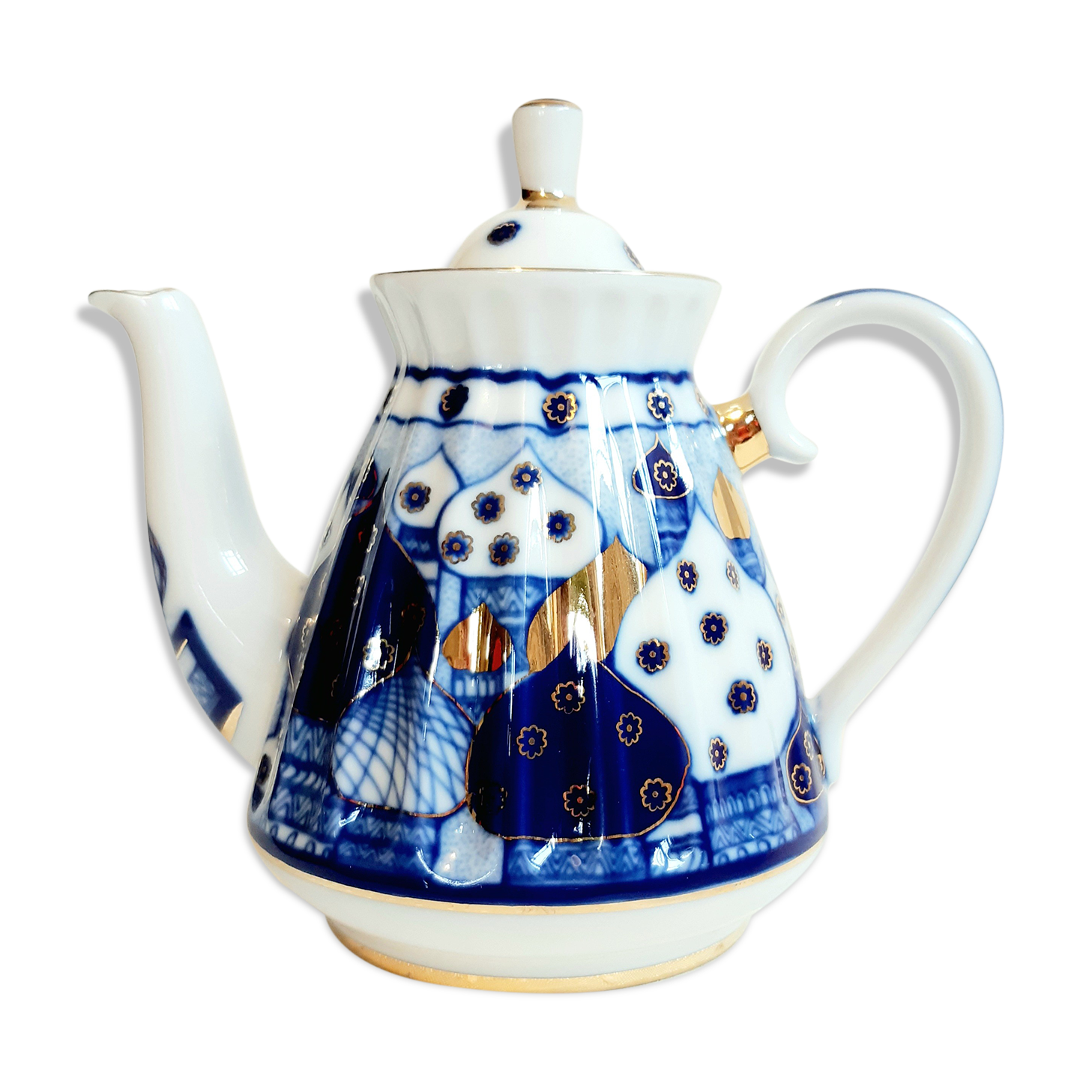 Russian porcelain teapot Lomonosov