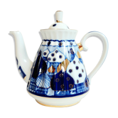 Russian porcelain teapot Lomonosov