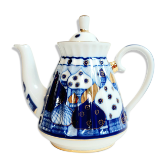 Russian porcelain teapot Lomonosov