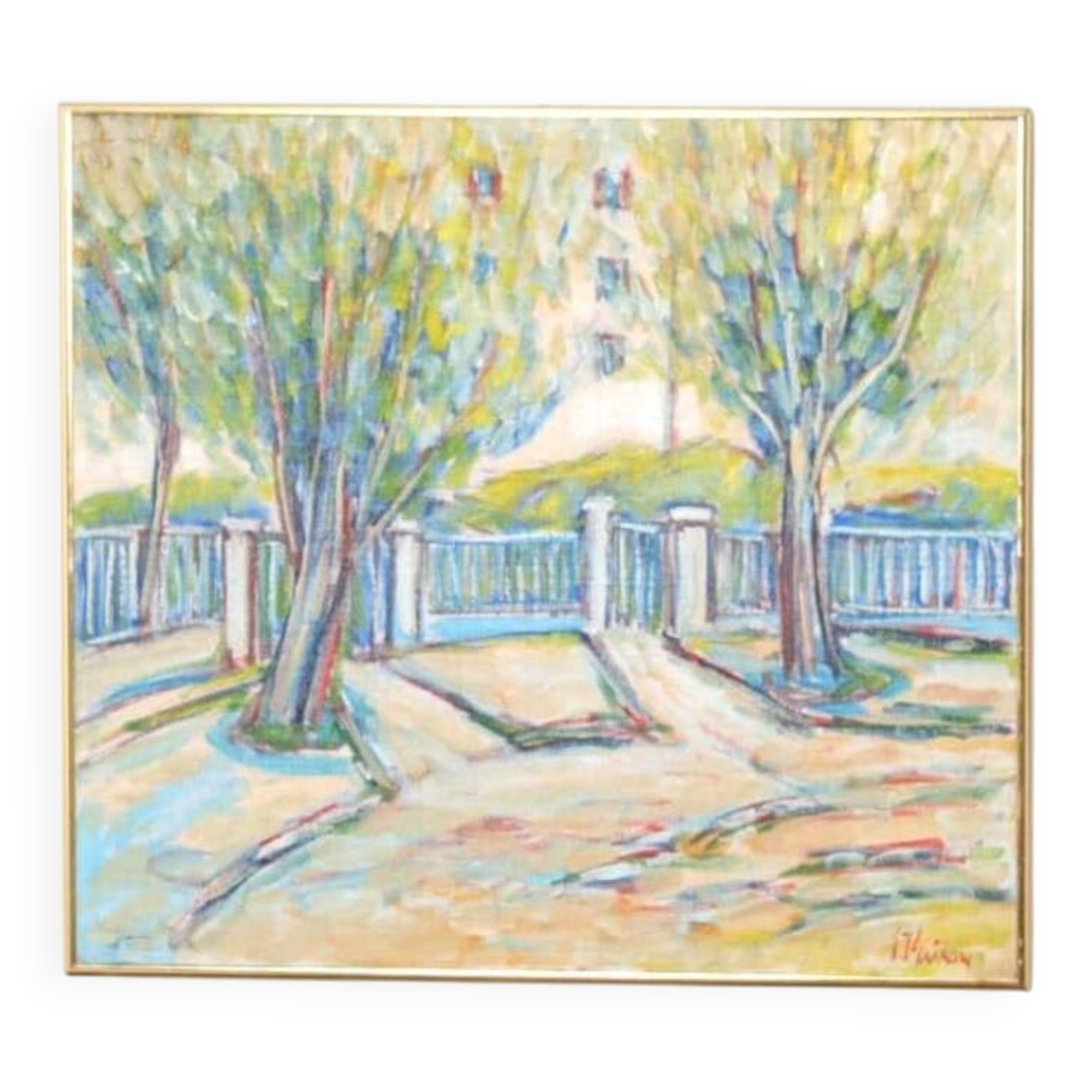 Swedish Oil on Canvas – “Sapri, Italy” by Gunnar Ingemar Erixon