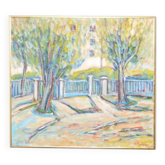 Swedish Oil on Canvas – “Sapri, Italy” by Gunnar Ingemar Erixon