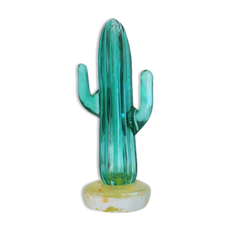 Gunnel Sahlin pour Kosta Boda, Texas Series Cactus Art Glass Sculpture