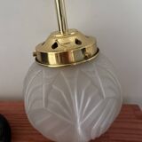 Art Deco globe pendant light