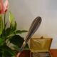 12 Art Deco dessert spoons hallmarked in silver metal - In case - 1920