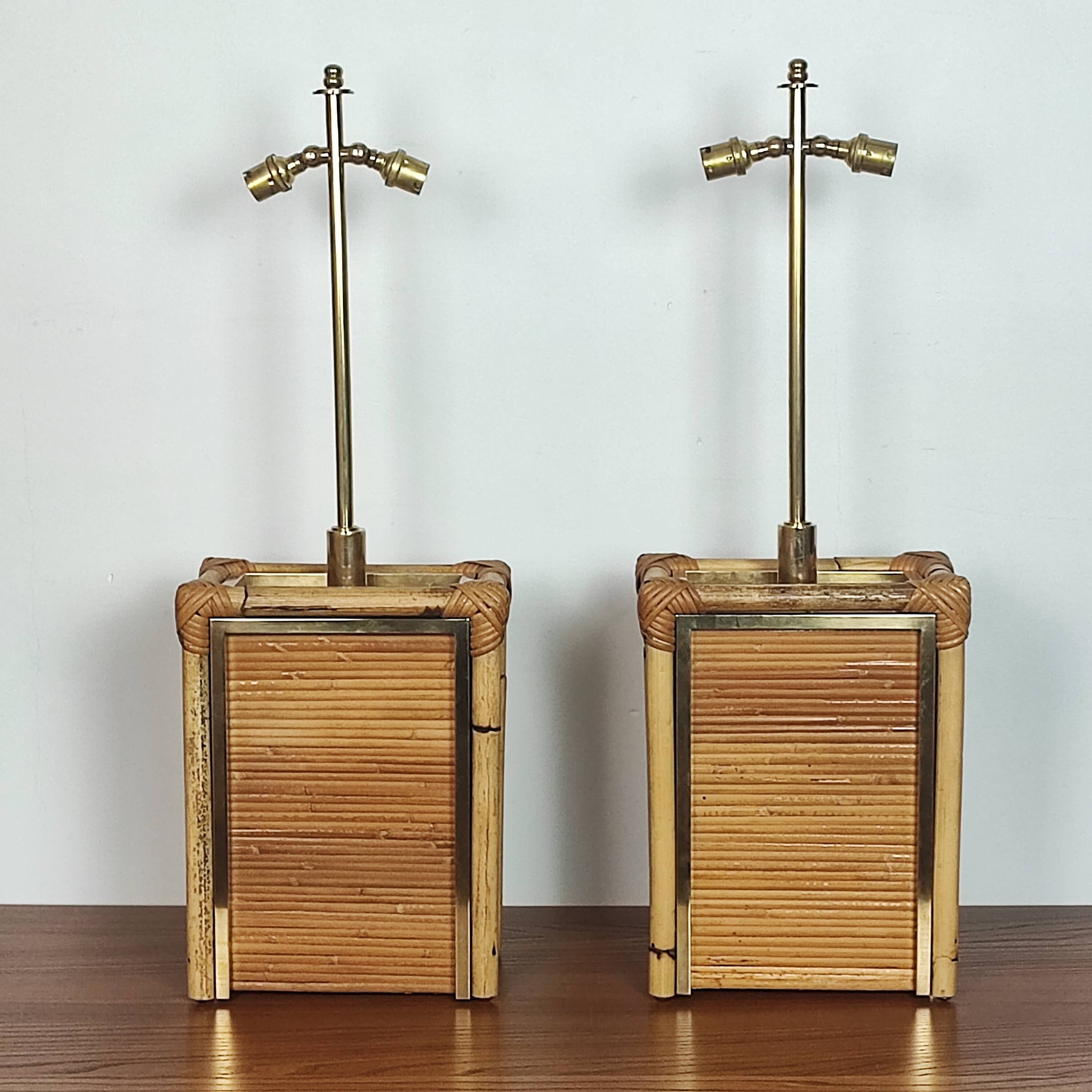 Pair of Italian lamps from the 60s
