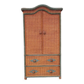 Rattan wardrobe