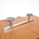 1950s chrome double wall-mounted coat rack