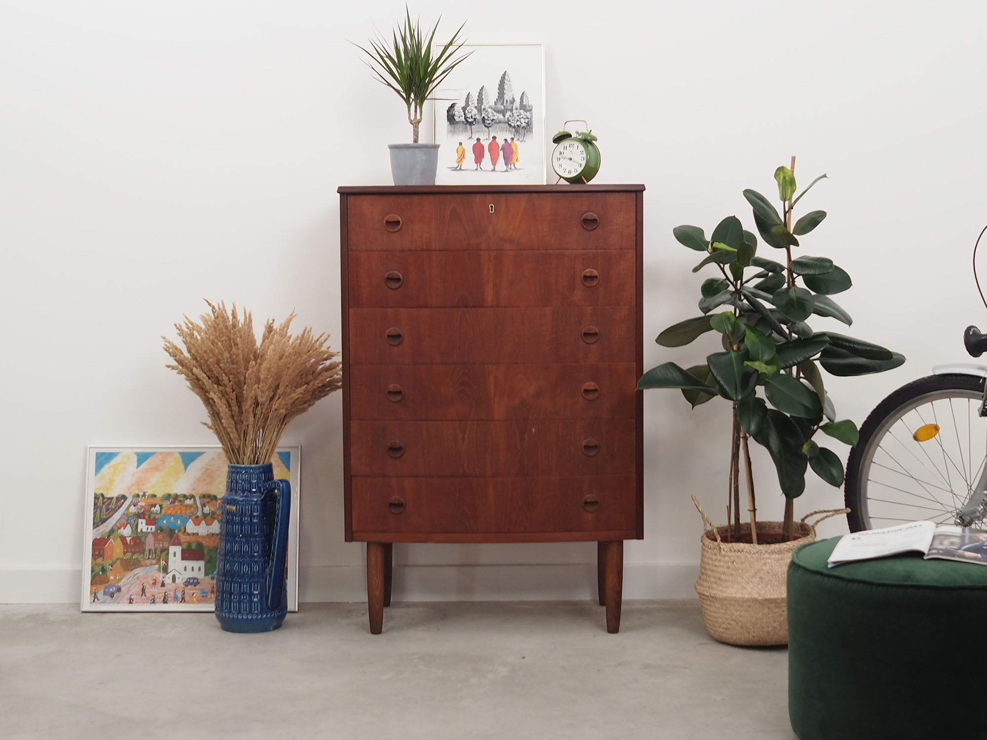 Teak chest of drawers, Danish design, 60s, made in Denmark