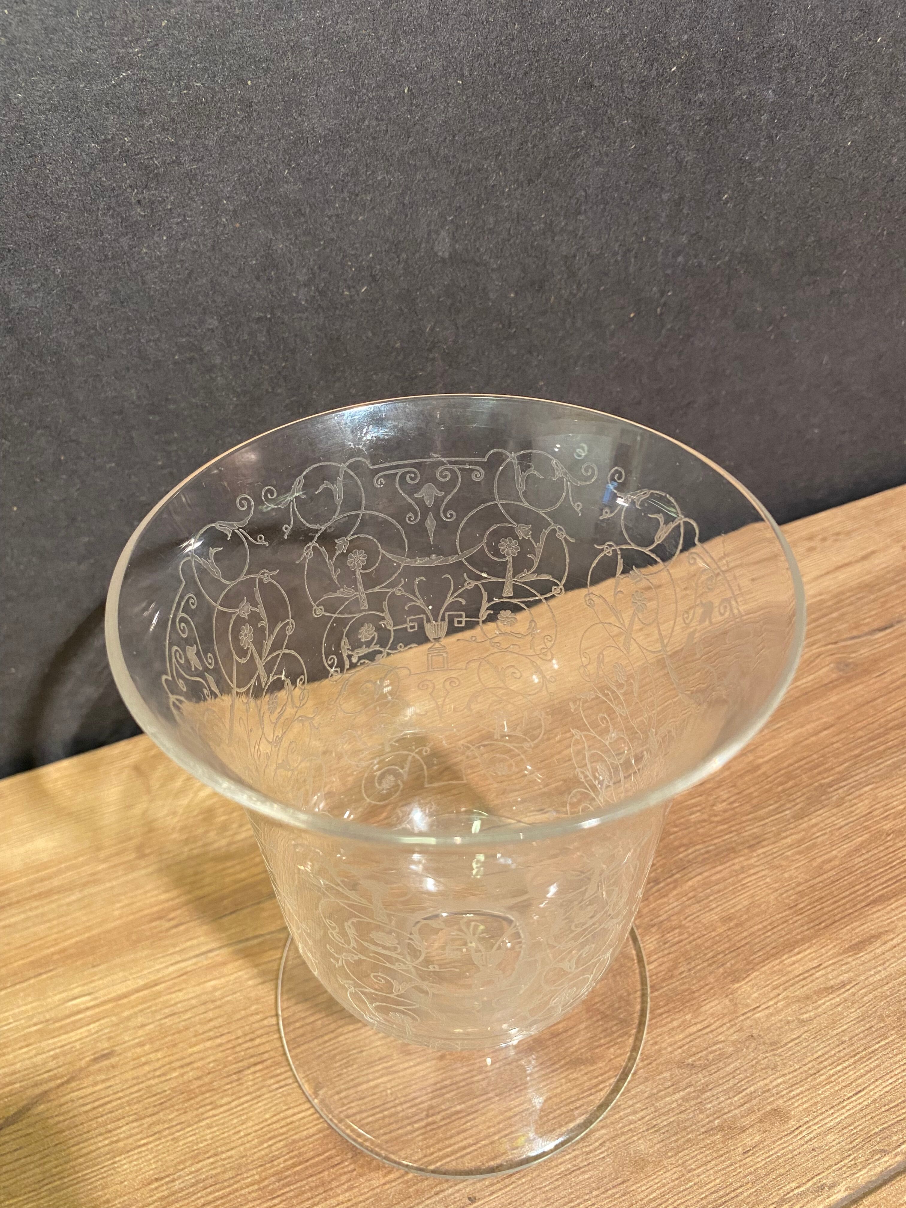 Crystal vase signed Baccarat