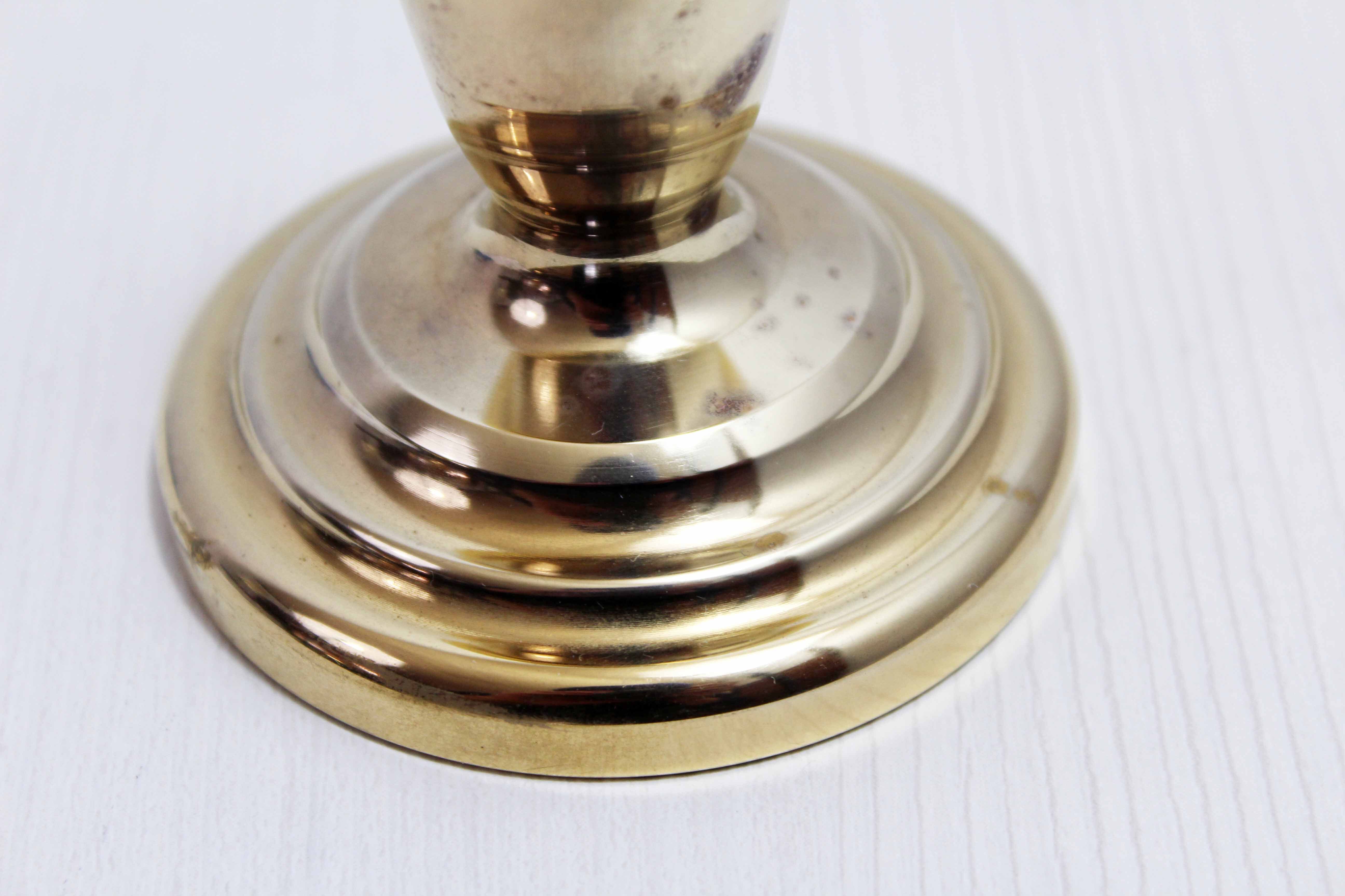 Solid brass candle holder 1950