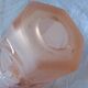Tulip in bell - pink glass matt clear geometric decoration