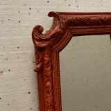 Napoleon III style mirror in wood and patinated stucco XX century