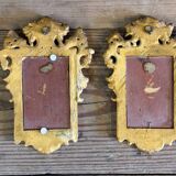 Pair of portraits of Italian bandits, oil on panels, gilded frames, circa 1880.