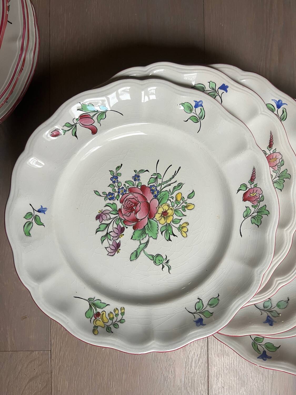 Luneville KG - set of 6 large plates