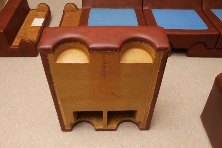 Ensemble puzzle canapé chaise des années 1970