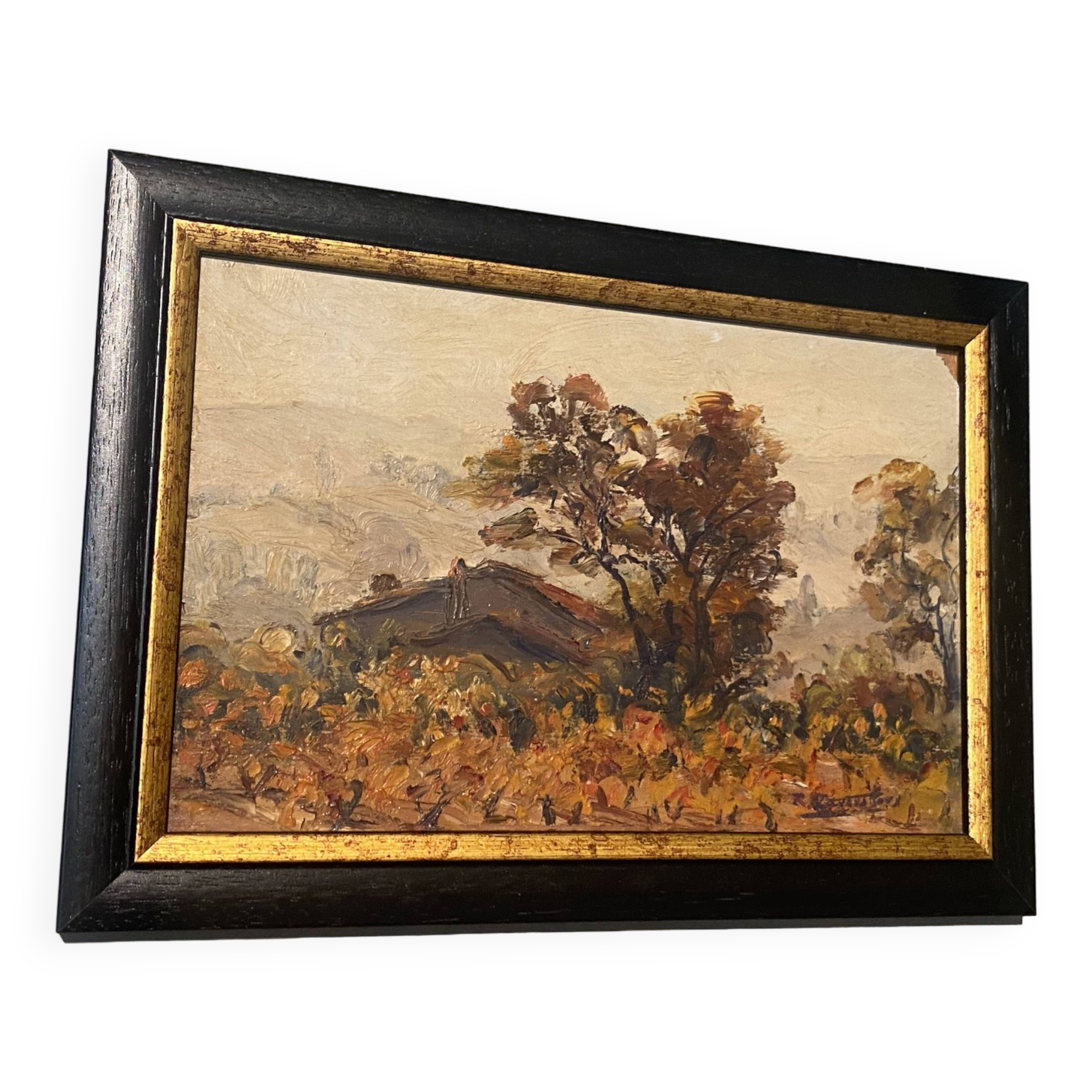 Provencal painter painting Devouassoux