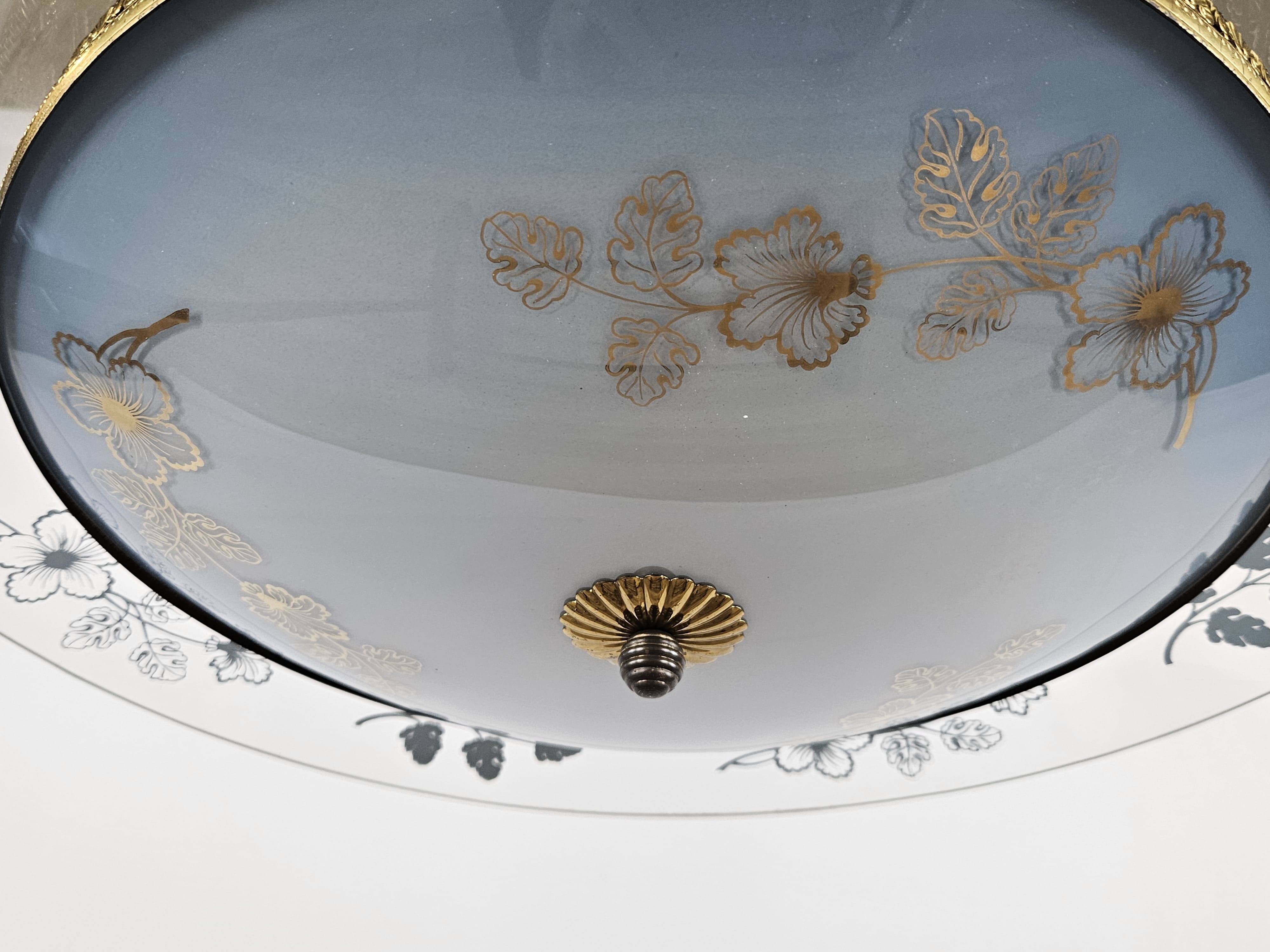 Lustre attribué à Pietro Chiesa pour Fontana Arte, années 1940