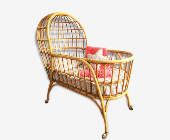 Grand Lit Bebe Berceau En Rotin Vintage Annees 60 Et Son Matelas Selency Grand Lit Bebe Berceau En Rotin Vintage Annees 60 Et Son Matelas Selency