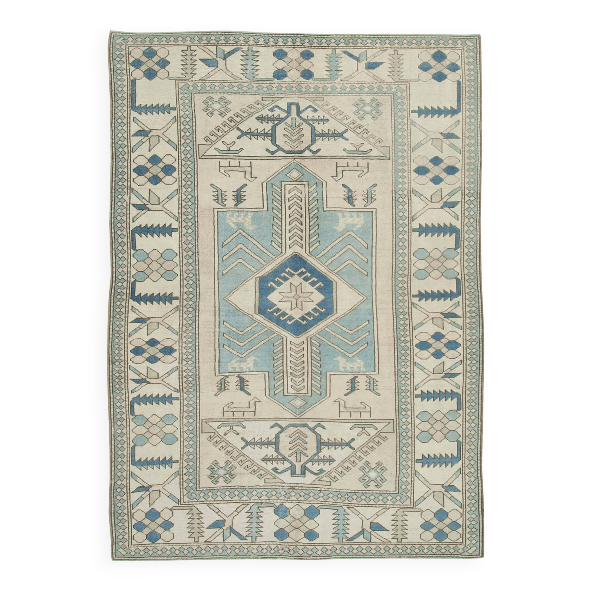 Turkish Vintage Anatolian Rug 220 cm x 315 cm