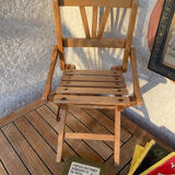 Folding wooden chair for doll