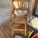 Folding wooden chair for doll