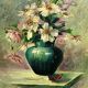 Nature morte aux fleurs. huile sur panneaU, B. Dexpers