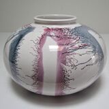 Vase west germany ceramic with projected decoration design 70s