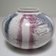 Vase west germany ceramic with projected decoration design 70s