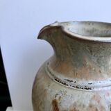 Very large pitcher / ceramic pitcher / glazed pottery 60s-70s signed