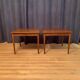Pair of mahogany side tables, Denmark, 1950s.