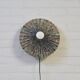 Vintage wall lamp in pleated fabric