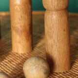 Jeu de quilles ancien en bois