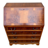 Antique walnut English secretary