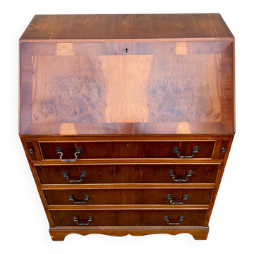 Antique English walnut secretary