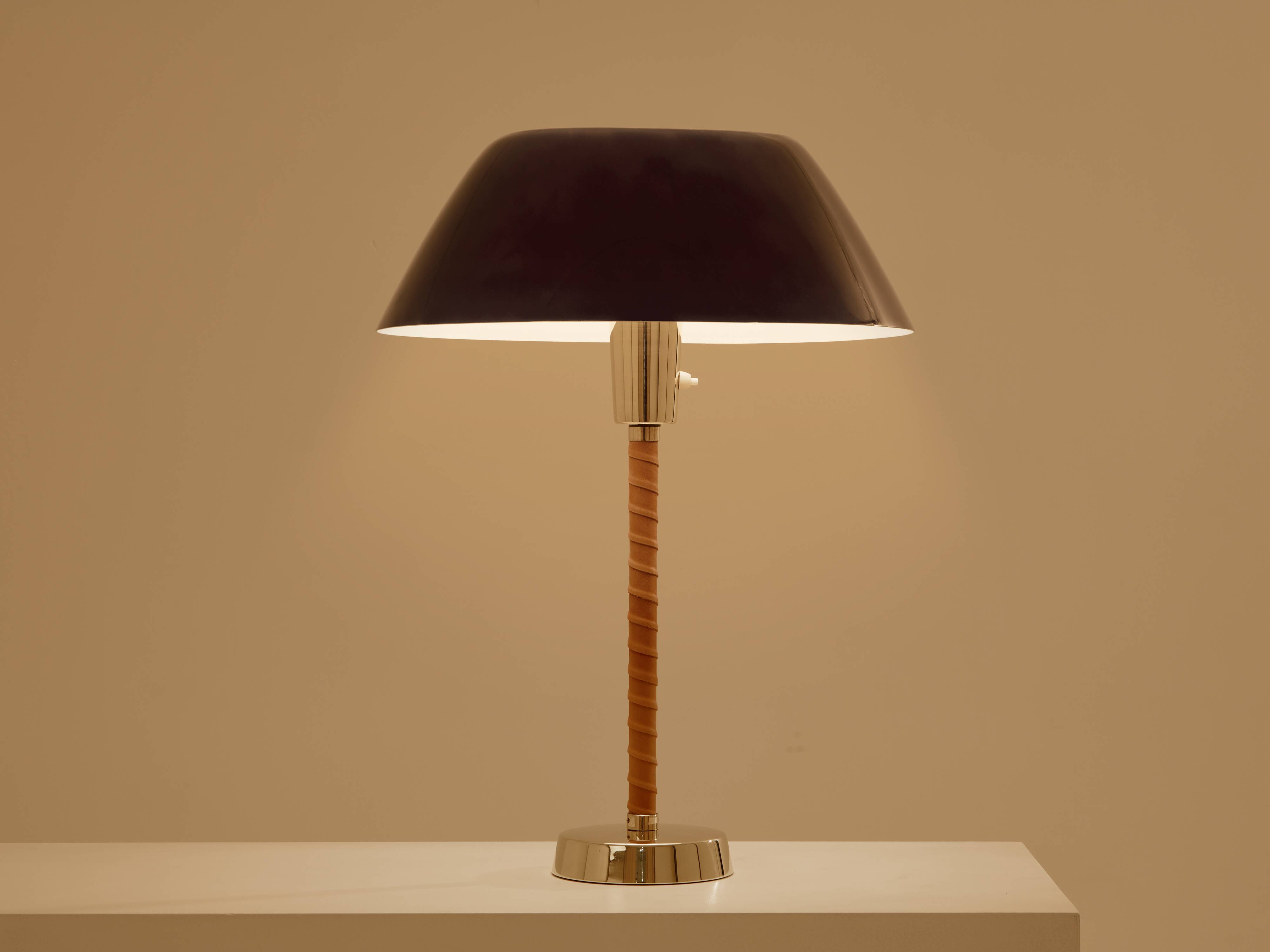Lisa Johansson-Pape senator lamp brass and leather 1950