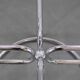 1970s Italian chrome tubular coffee table with smoked glass, round