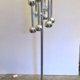 Lampadaire Space Age chromé, Italie 1970
