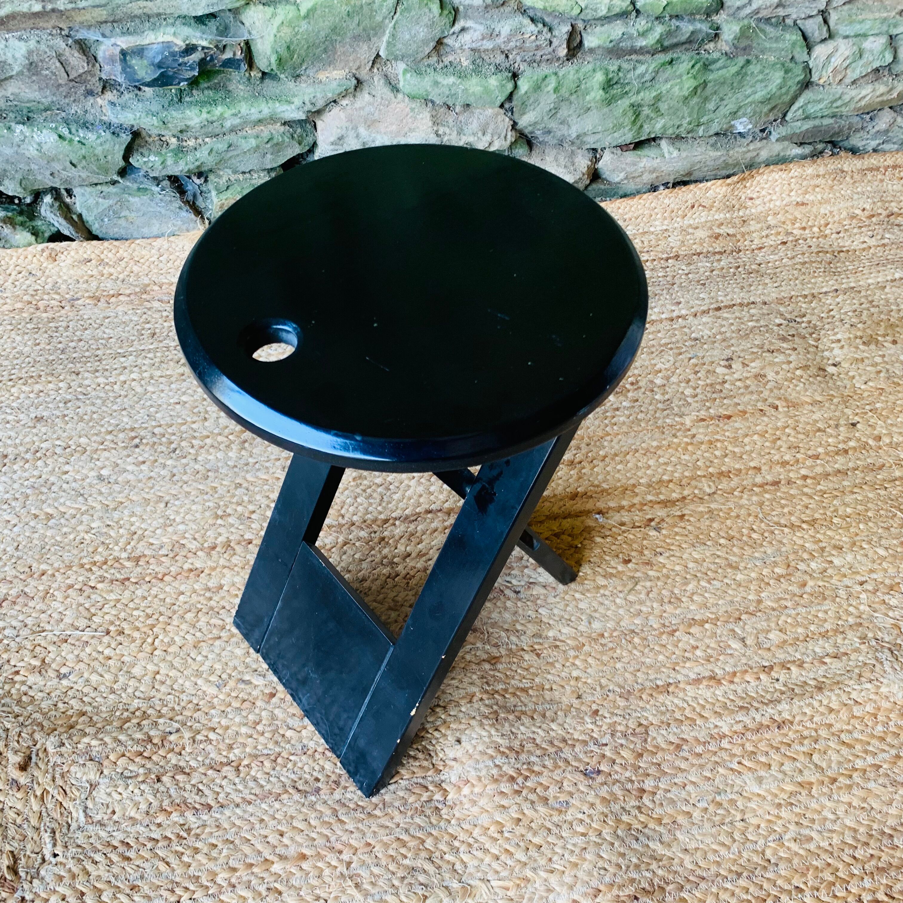 Suzy black stool by Adrian Reed