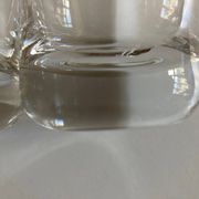Set of 6 1970 Scandinavian crystal goblet glasses