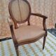 Fauteuil Louis XVI bois cannage