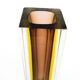 Sommerso mid-century modern vase, glass, designed by F. Poli, Italy, 1950s