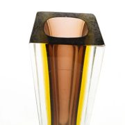Sommerso mid-century modern vase, glass, designed by F. Poli, Italy, 1950s