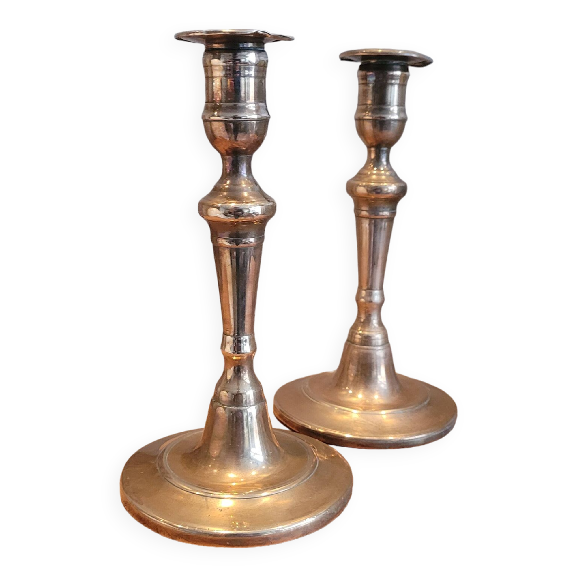 La Redoute x Selency pair of brass candlesticks 19