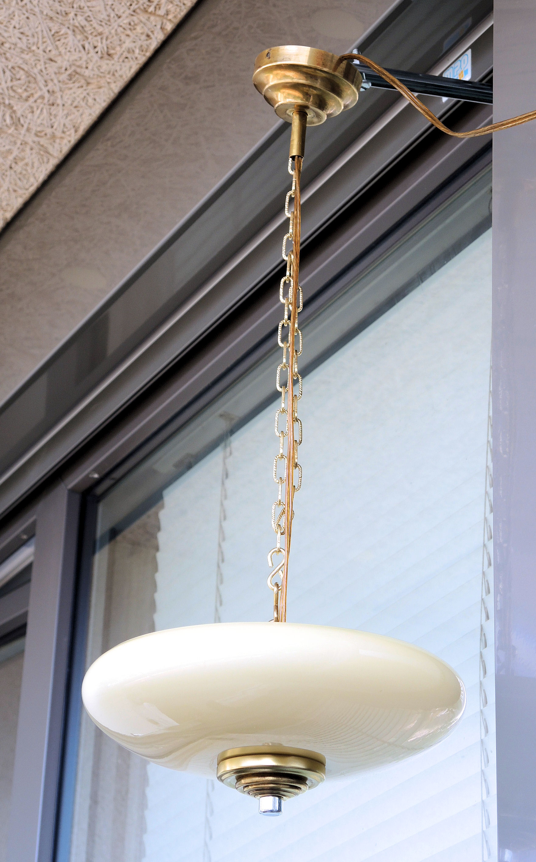 Hanging lamp opaline 24