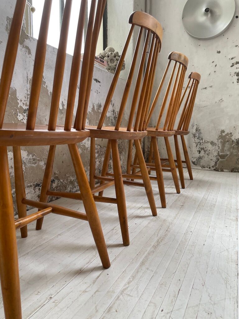 4 Scandinavian chairs Sweden Stolfabrik