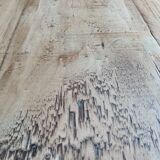 Raw wood coffee table in a country style