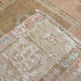 4x7 Cream & Brown Oriental Vintage Area Rug, 118x210Cm