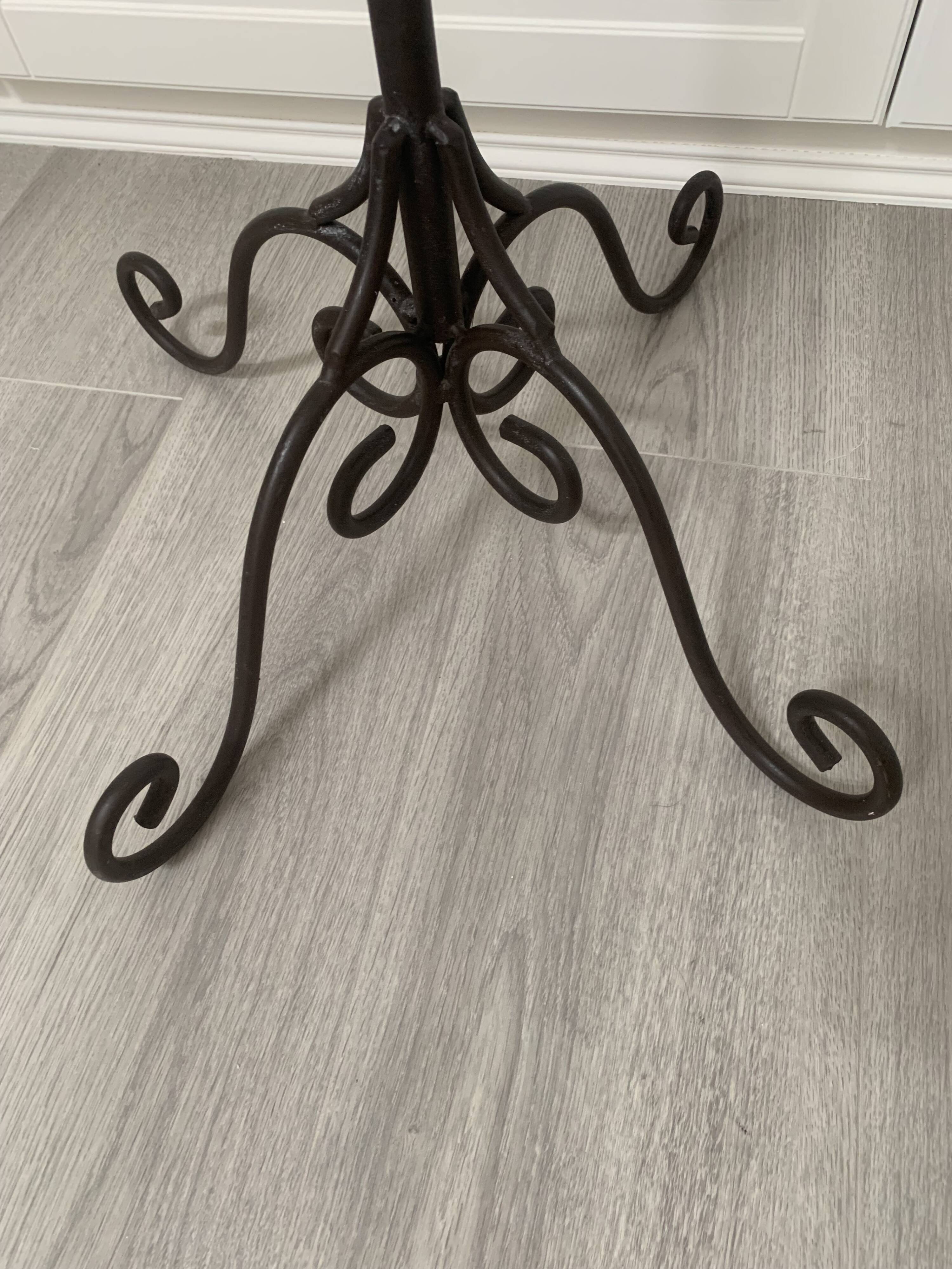 Large black wrought iron floor candelabrum (H150 cm) – Classic & Roman style