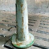 Industrial (garden) table oak on cast iron leg