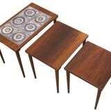 Tables gigognes en palissandre 'Fensmark'